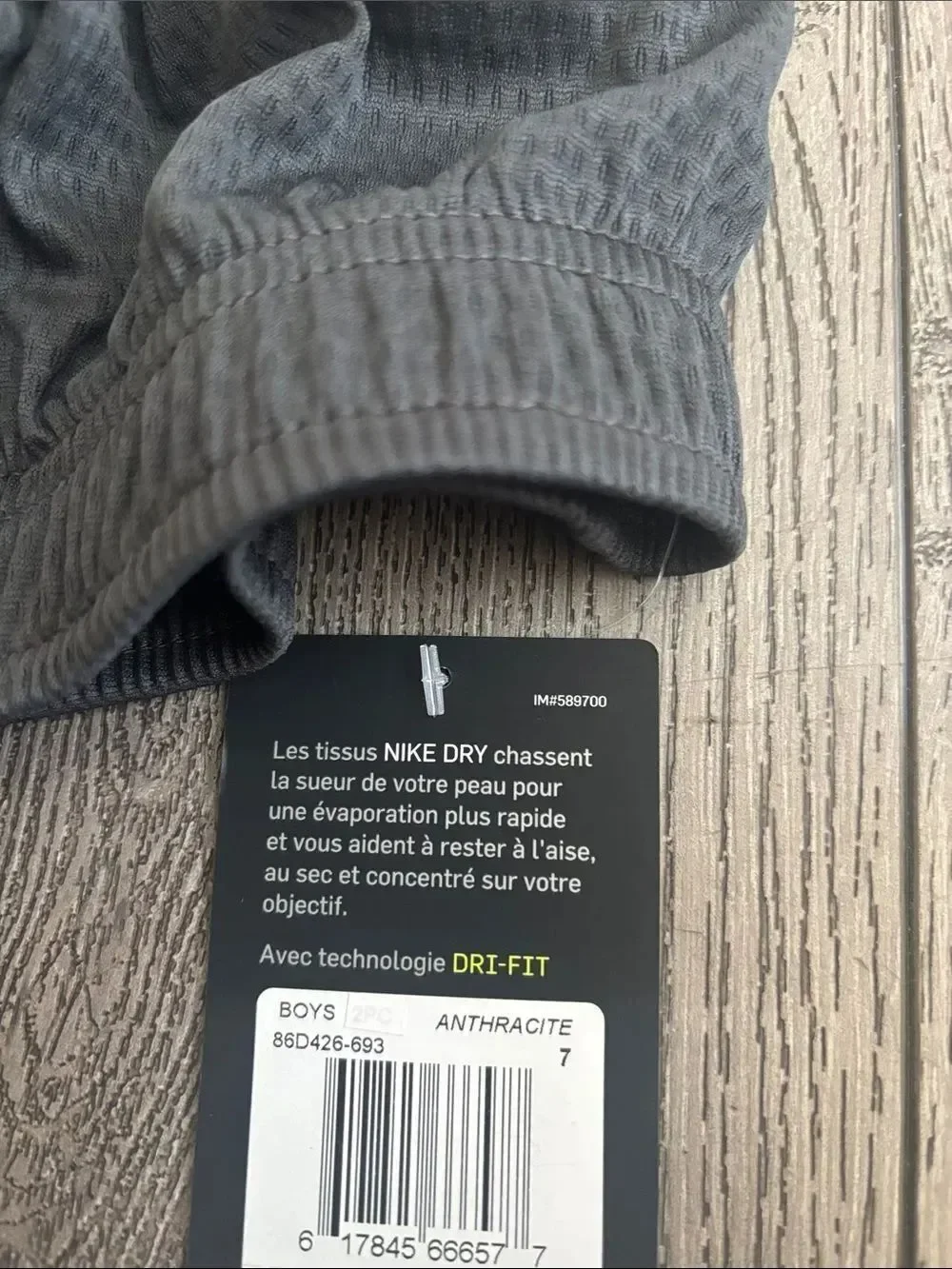 Nike boys Gray Dri-FIT Athletic Shorts